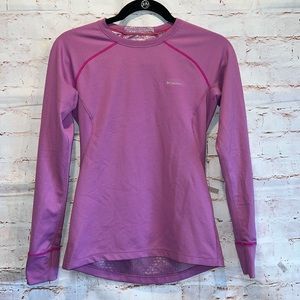 Columbia Shirt Womens Medium Pink Make Your Own Heat Long Sleeve Crewneck Active